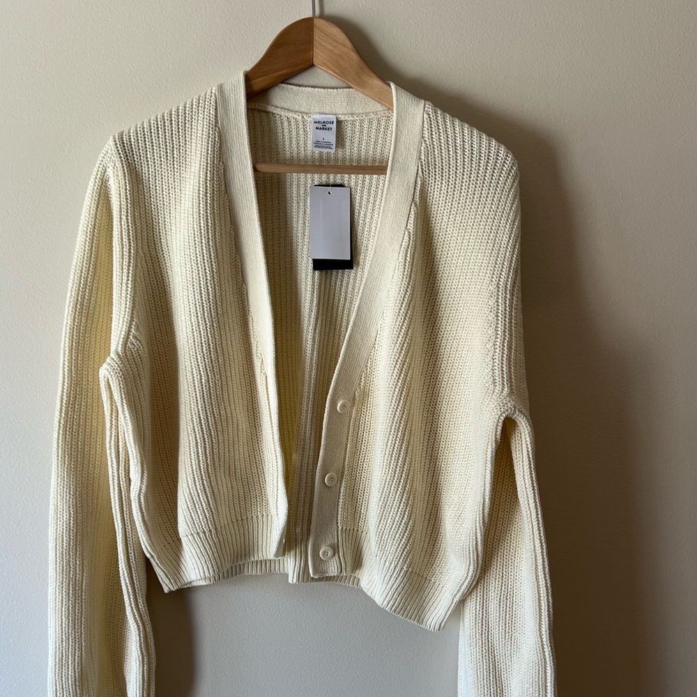 NWT Melrose and Market cream sweater / cardigan